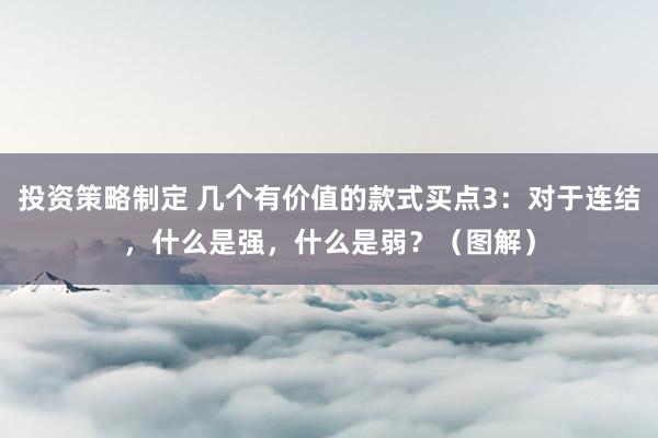 投资策略制定 几个有价值的款式买点3：对于连结，什么是强，什么是弱？（图解）