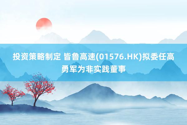 投资策略制定 皆鲁高速(01576.HK)拟委任高勇军为非实践董事